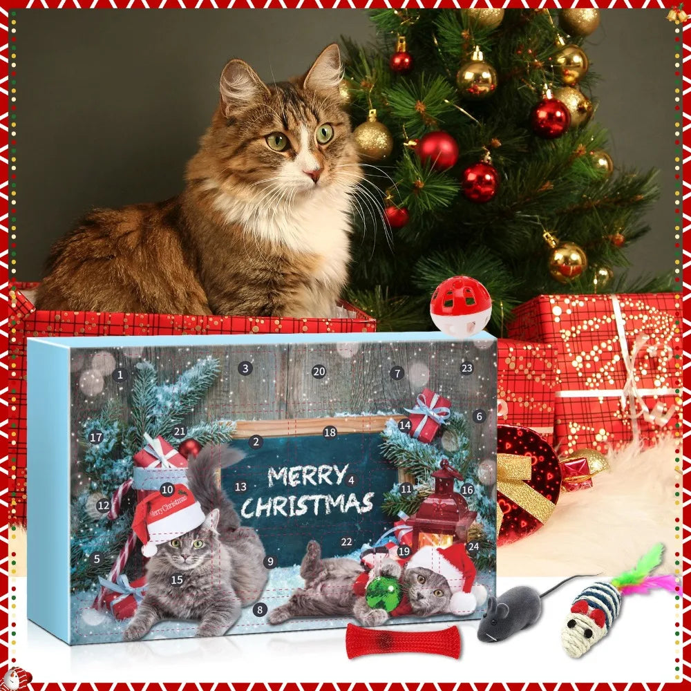 🎄🐱 KALENDARZ ADWENTOWY DLA KOTÓW | 24 ZABAWKI DLA TWOJEGO KOTA 🐈🎅