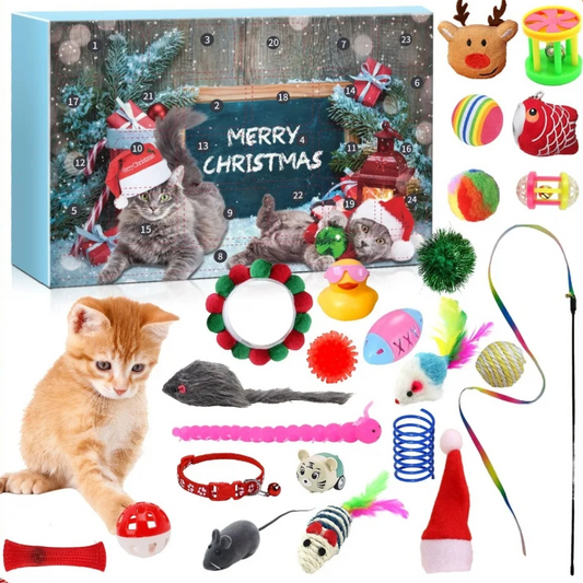 🎄🐱 KALENDARZ ADWENTOWY DLA KOTÓW | 24 ZABAWKI DLA TWOJEGO KOTA 🐈🎅