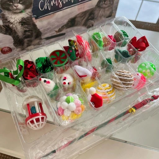 🎄😺 Kocie Święta Nadchodzą – Adwentowy Kalendarz Pełen Zabawek! 🐾