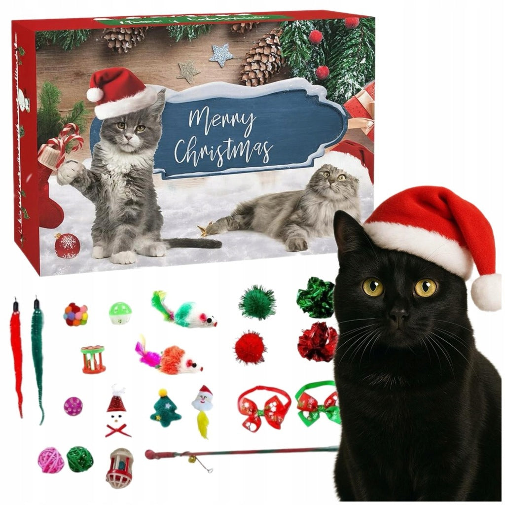 🎄😺 Kocie Święta Nadchodzą – Adwentowy Kalendarz Pełen Zabawek! 🐾